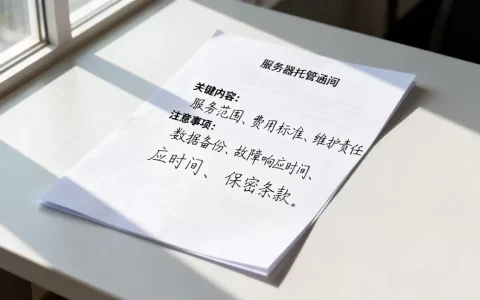 服务器托管函包含哪些关键内容，需要注意什么？