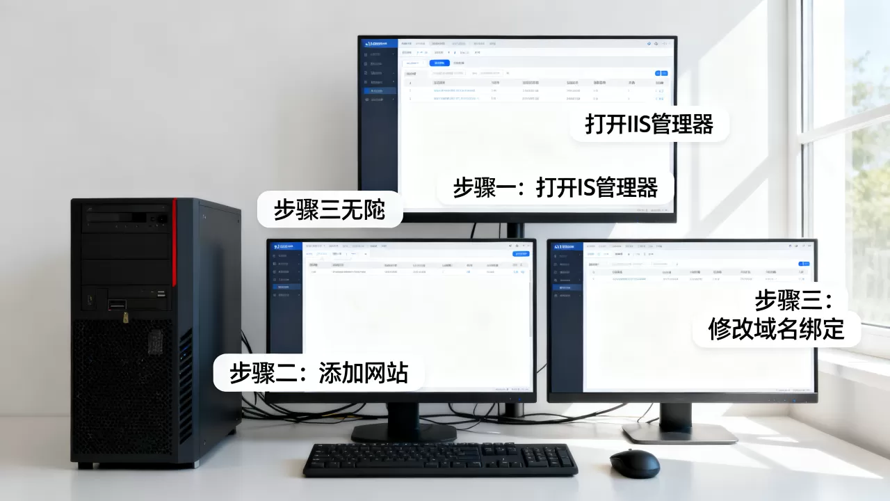IIS里没有网站怎么办?,域名绑定如何修改 IIS里没有网站怎么办?,域名绑定如何修改