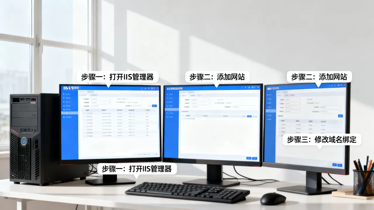 IIS里没有网站怎么办?,域名绑定如何修改 IIS里没有网站怎么办?,域名绑定如何修改