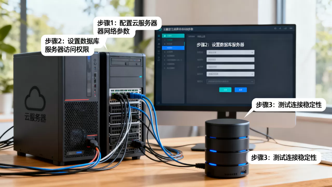云服务器访问数据库服务器如何配置,具体步骤是什么? 云服务器访问数据库服务器如何配置,具体步骤是什么?