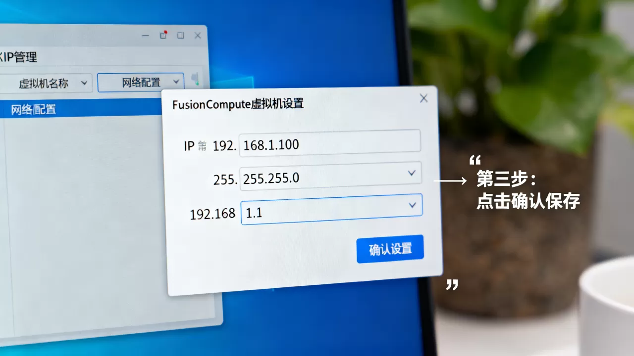 fusioncompute虚拟机IP咋设?,配置步骤有哪些? fusioncompute虚拟机IP咋设?,配置步骤有哪些?