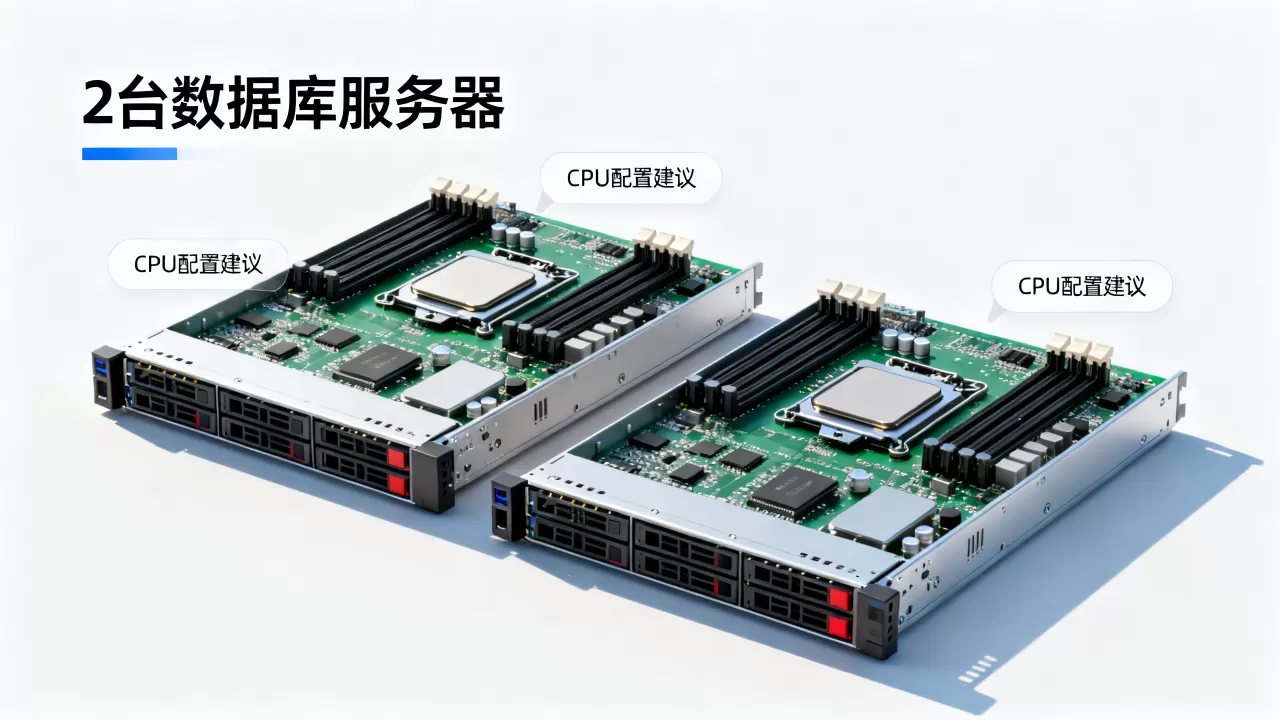 2台数据库服务器需要多少个CPU?,怎么配置才合理 2台数据库服务器需要多少个CPU?,怎么配置才合理