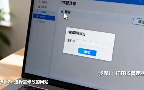 IIS创建网站后如何修改绑定域名，有哪些步骤？