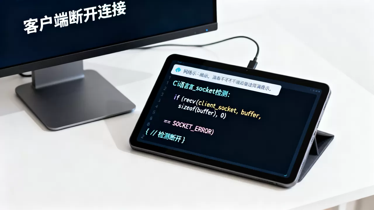 c语言网络通信服务器断开客户端如何检测,原因是什么? c语言网络通信服务器断开客户端如何检测,原因是什么?