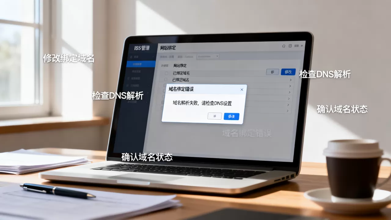 IIS网站建设怎么修改已绑定域名?网站域名绑定错误怎么办? IIS网站建设怎么修改已绑定域名?网站域名绑定错误怎么办?
