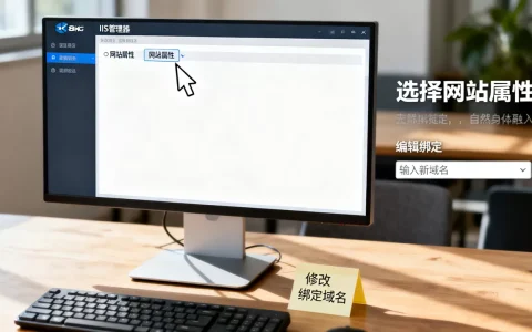 IIS网站属性如何修改已绑定域名,iis绑定域名怎么改