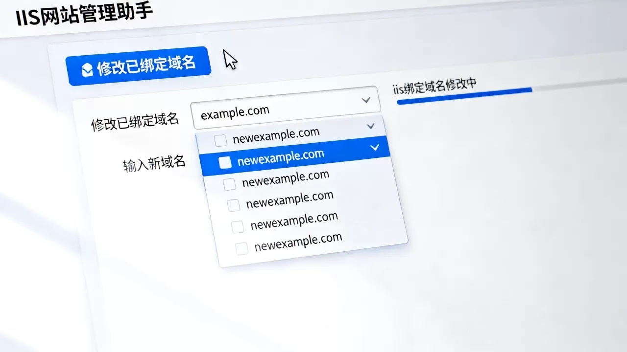 如何用IIS网站管理助手修改已绑定域名?,iis绑定域名怎么改? 如何用IIS网站管理助手修改已绑定域名?,iis绑定域名怎么改?