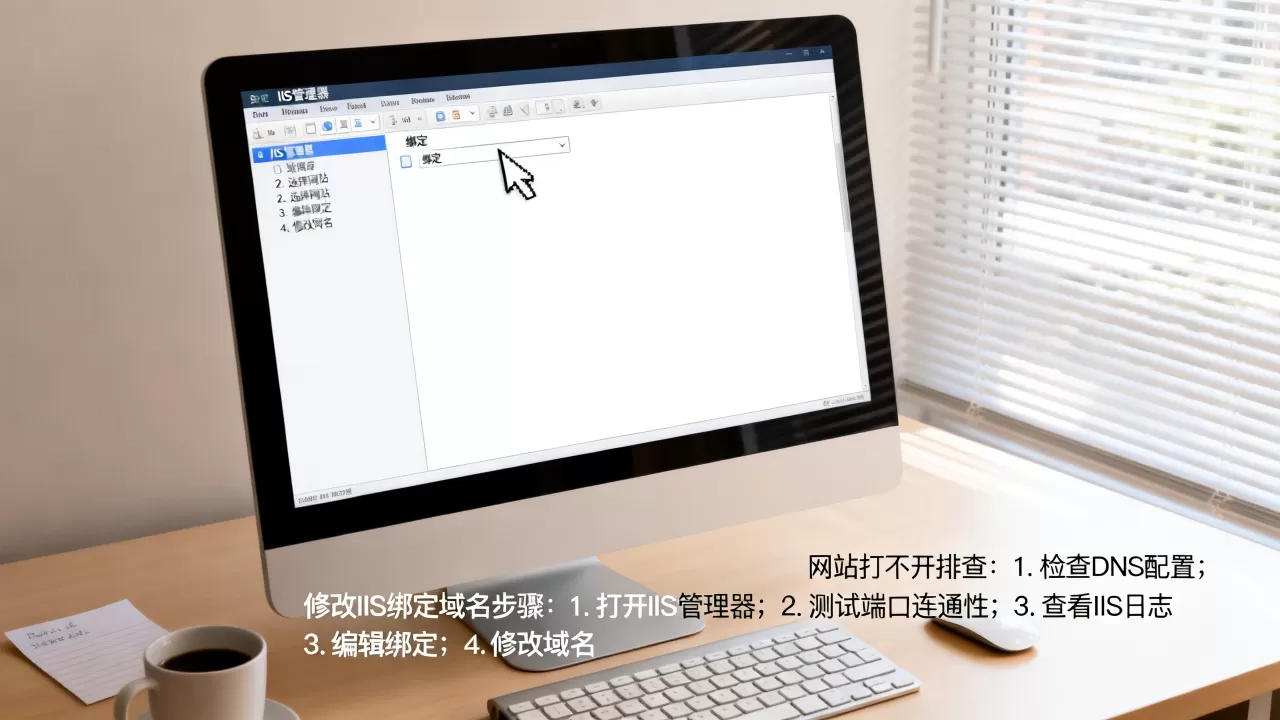 如何修改IIS已绑定的网站域名?,网站打不开怎么办? 如何修改IIS已绑定的网站域名?,网站打不开怎么办?