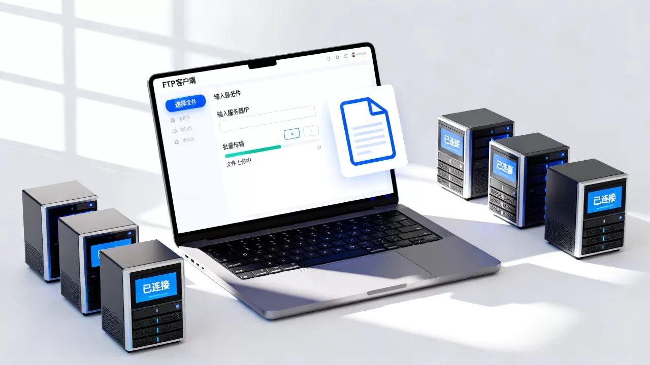 如何用FTP上传同一文件到多台服务器?,有什么高效方法? 如何用FTP上传同一文件到多台服务器?,有什么高效方法?