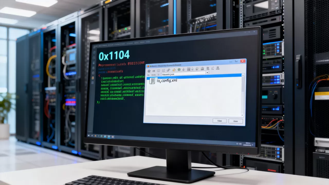 为什么IIS网站文件被占用远程连接报错0x1104?,怎么办 为什么IIS网站文件被占用远程连接报错0x1104?,怎么办