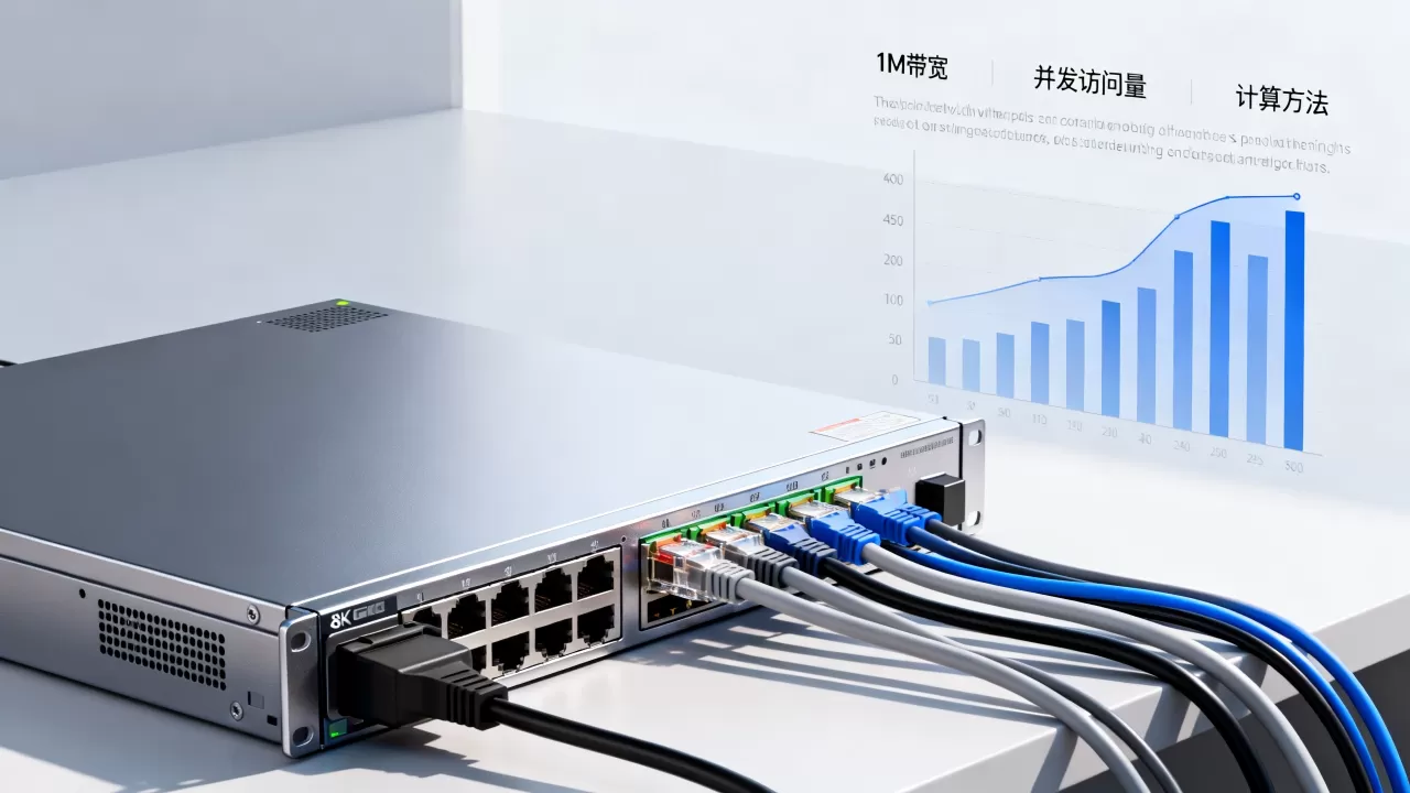 服务器1M带宽能承载多少人,如何计算并发访问量? 服务器1M带宽能承载多少人,如何计算并发访问量?
