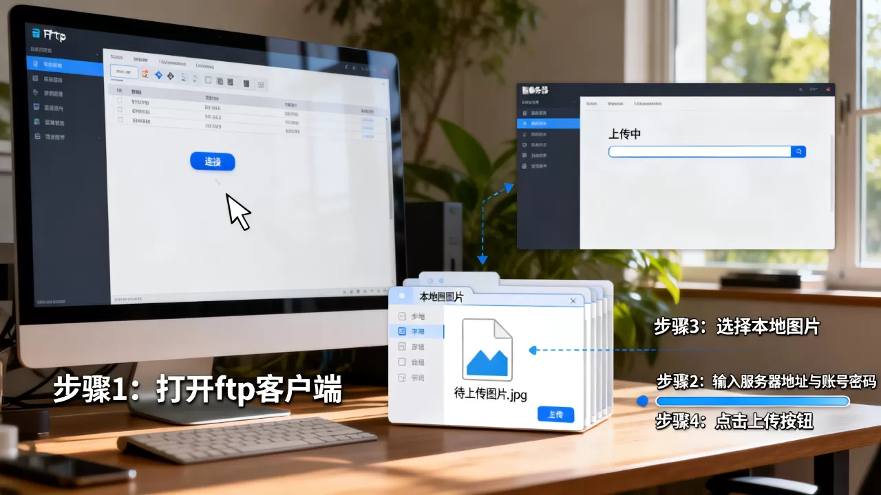 ftp怎么上传图片到服务器,详细操作步骤是什么? ftp怎么上传图片到服务器,详细操作步骤是什么?