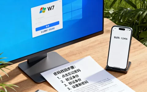 w7登录服务器密码忘了怎么办，如何找回密码？