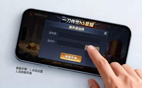 一刀传世h5星耀如何才能换服务器，怎么