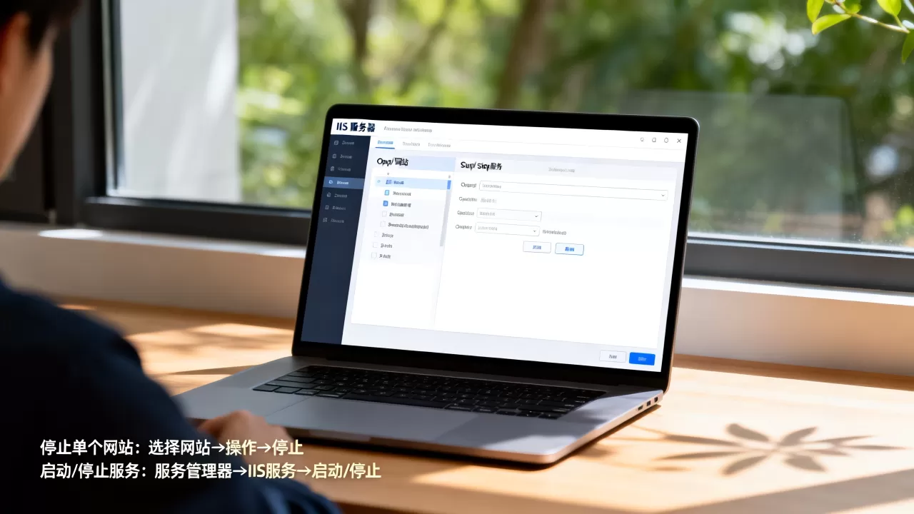 如何停止IIS单个网站?,启动停止IIS服务怎么做? 如何停止IIS单个网站?,启动停止IIS服务怎么做?