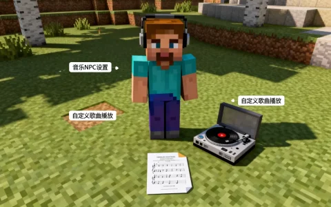我的世界服务器怎么弄音乐NPC，我的世界怎么放自己的歌？