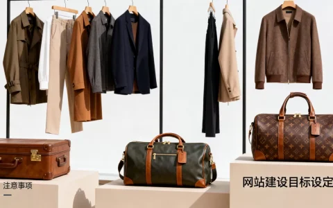 服装箱包网站建设目标应该如何设定？，有哪些注意事项？