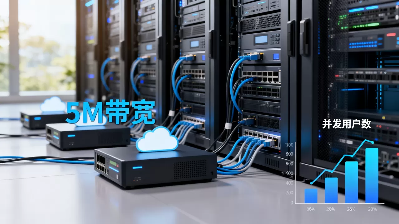 云服务器带宽5m能带多少人 云服务器带宽5m能带多少人