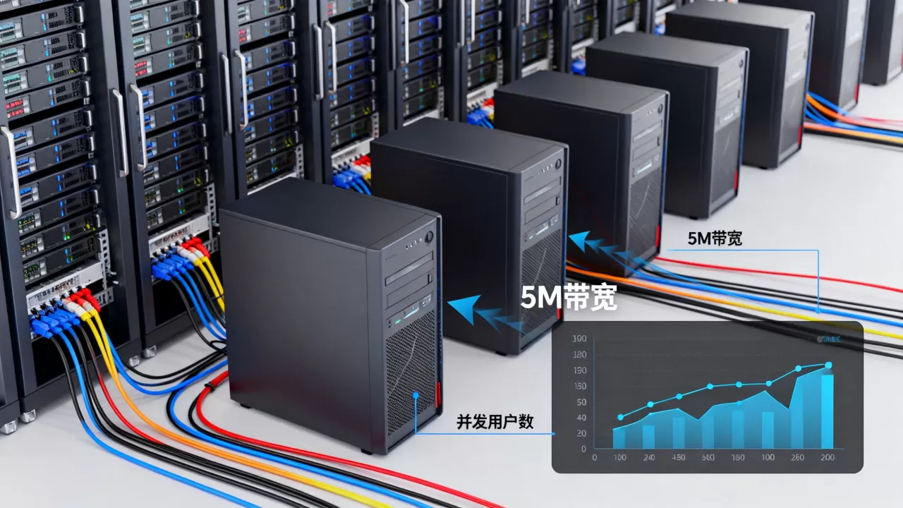 云服务器带宽5m能带多少人 云服务器带宽5m能带多少人