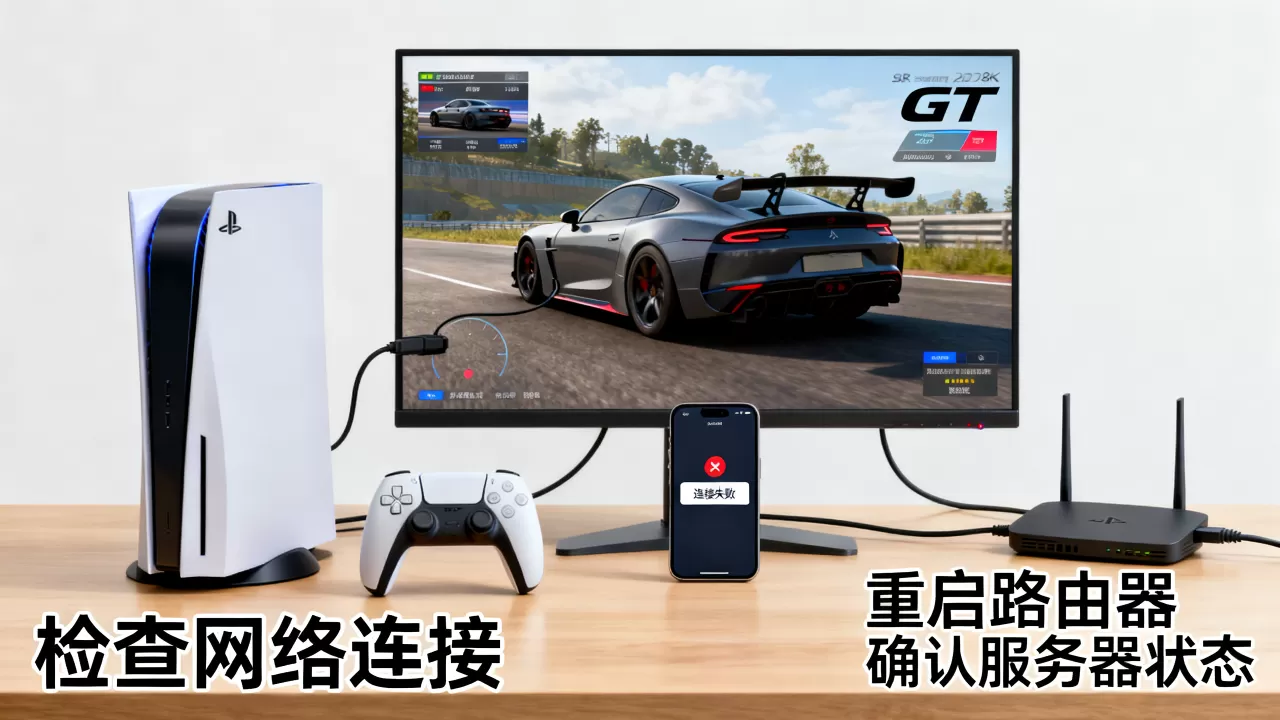 GT7连不上服务器怎么解决,连接失败原因有哪些? GT7连不上服务器怎么解决,连接失败原因有哪些?