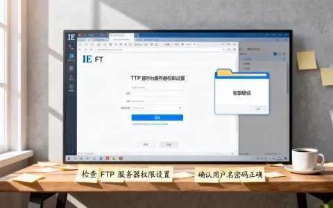 为什么IE登录FTP时打开文件夹提示权限错误，怎么解决