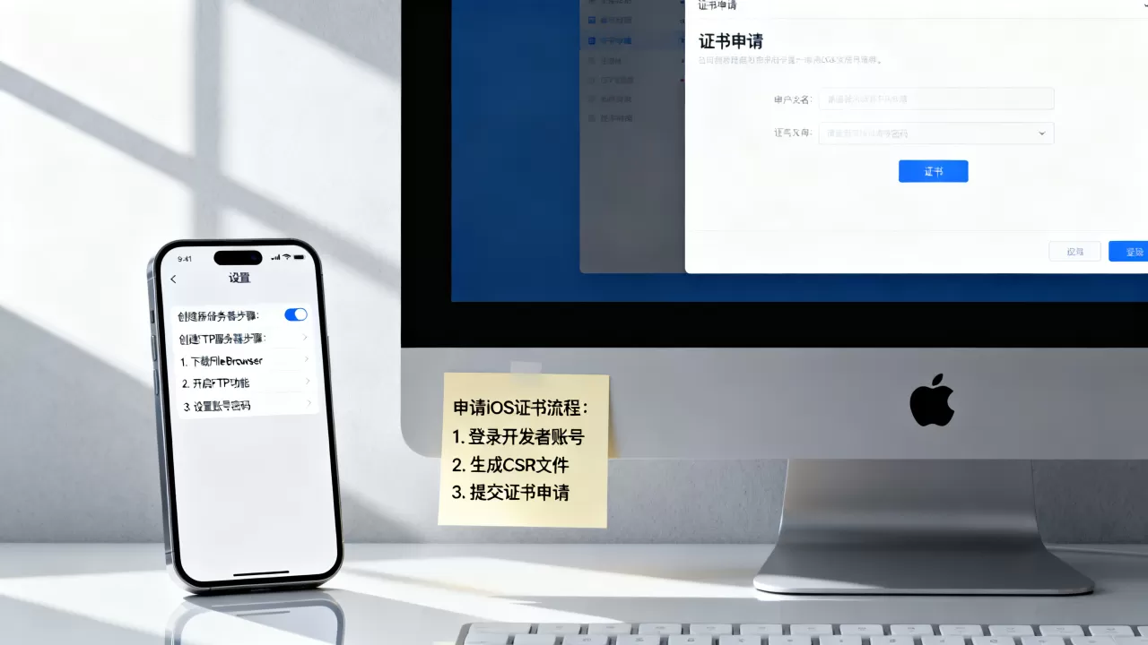 iOS怎么创建FTP服务器?,怎么申请iOS证书 iOS怎么创建FTP服务器?,怎么申请iOS证书