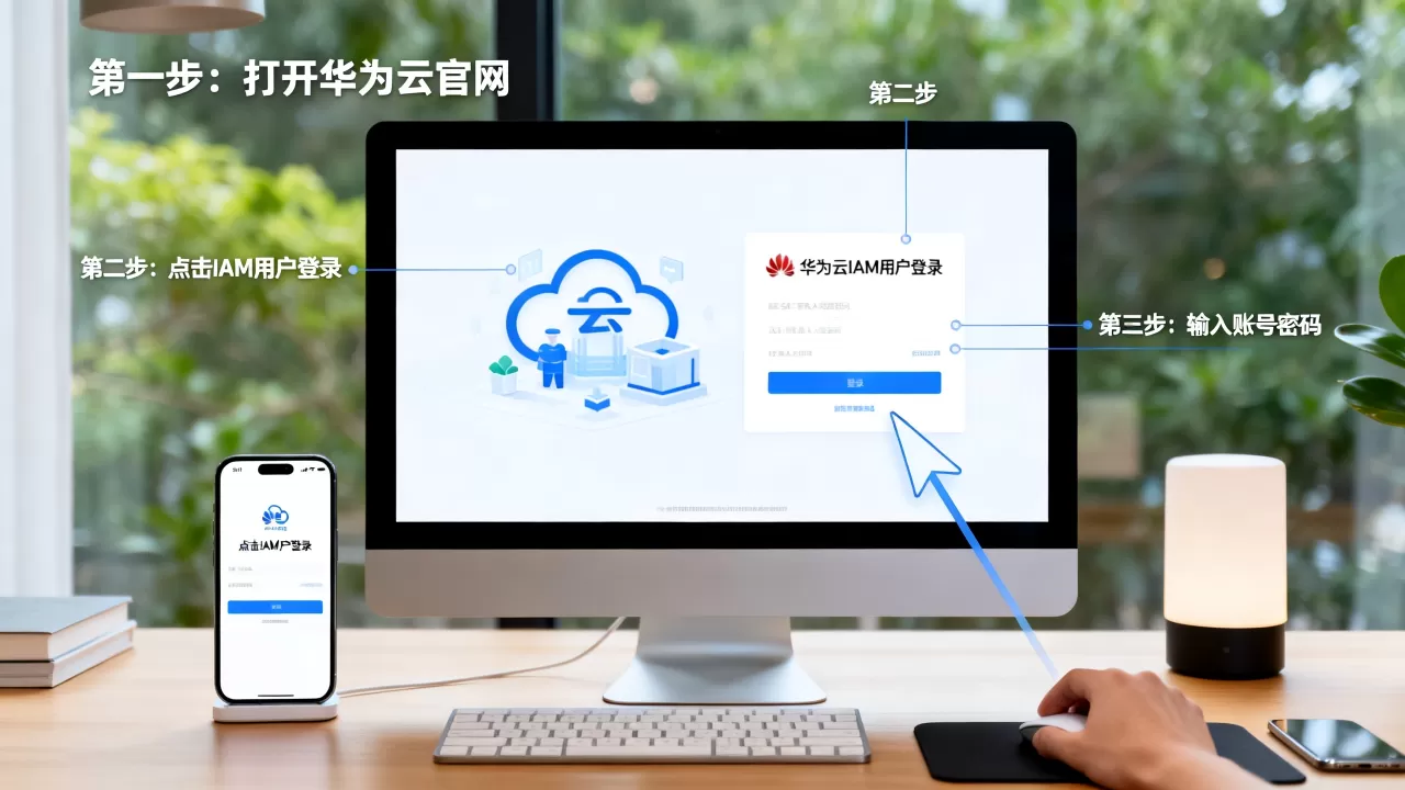华为云IAM用户如何登录,操作步骤有哪些? 华为云IAM用户如何登录,操作步骤有哪些?