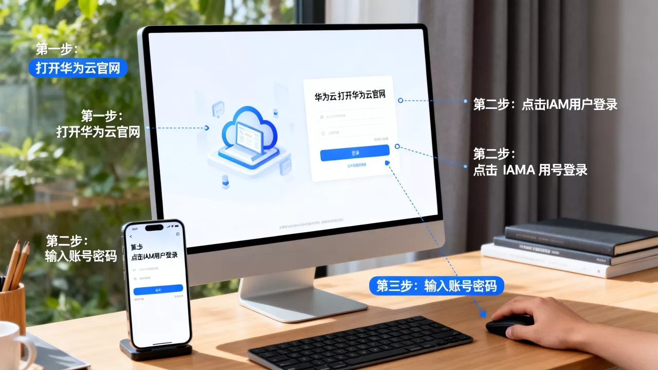 华为云IAM用户如何登录,操作步骤有哪些? 华为云IAM用户如何登录,操作步骤有哪些?