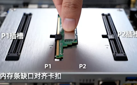 服务器内存条怎么插才能区分P1P2？，怎么正确安装