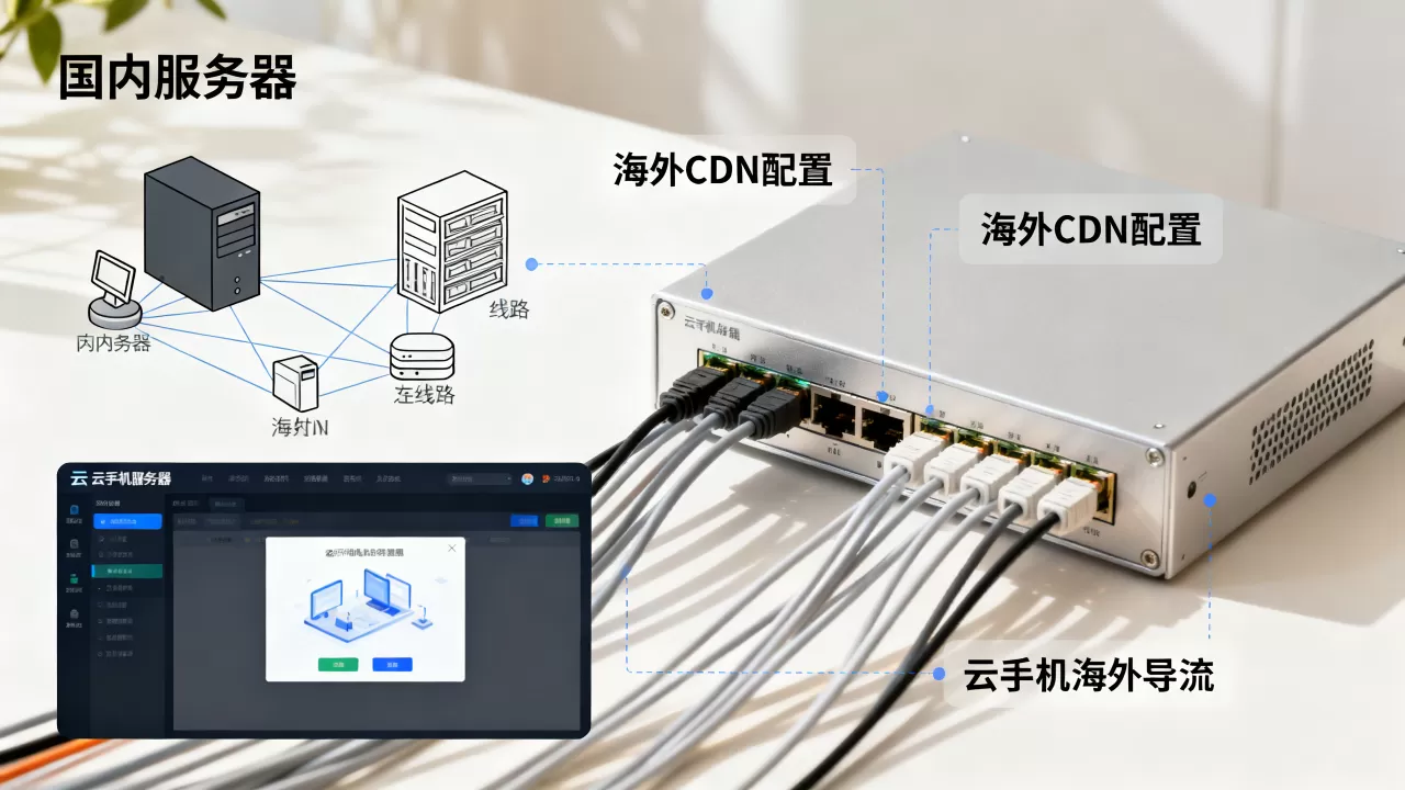 服务器在国内怎么用海外CDN,国内云手机服务器如何导流海外? 服务器在国内怎么用海外CDN,国内云手机服务器如何导流海外?