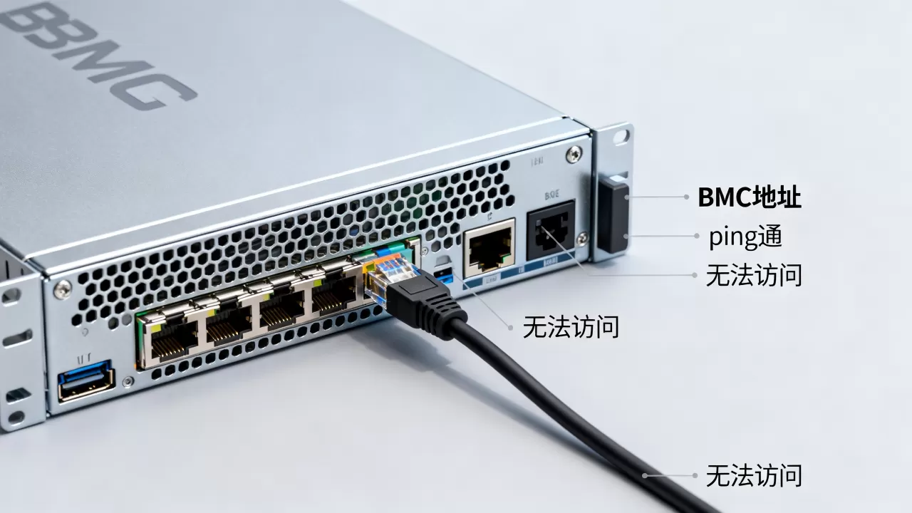 为什么服务器BMC地址能ping通无法访问,怎么解决 为什么服务器BMC地址能ping通无法访问,怎么解决
