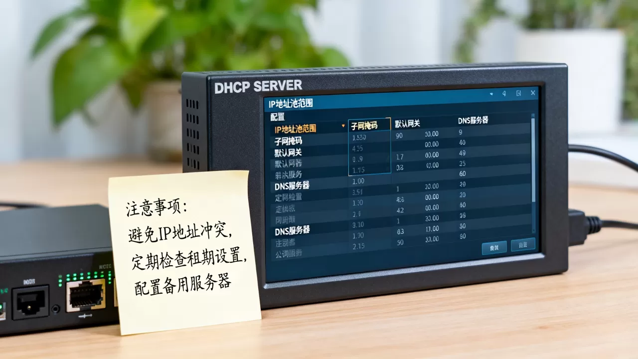 如何配置DHCP服务器参数,有哪些注意事项 如何配置DHCP服务器参数,有哪些注意事项