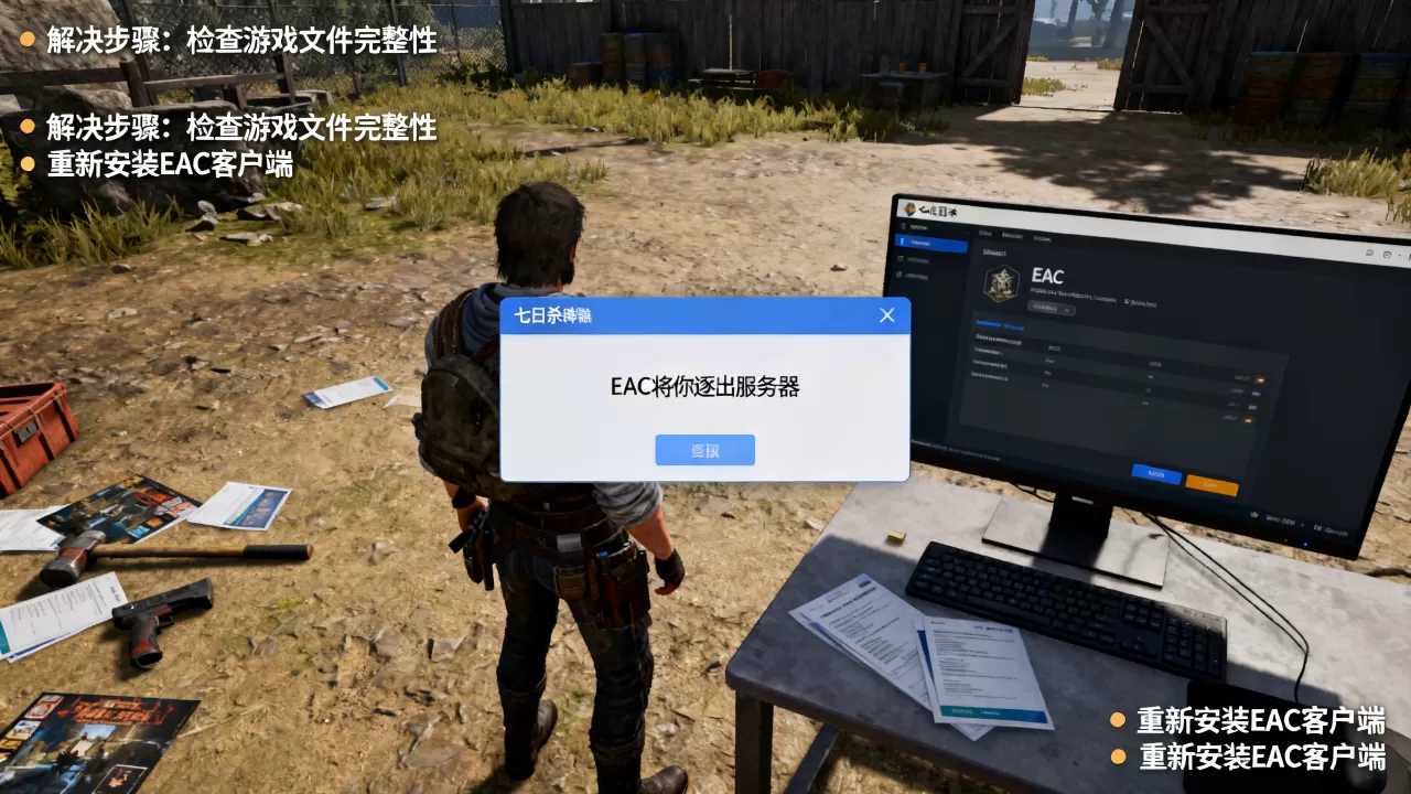 七日杀EAC将你逐出服务器是怎么回事?,怎么解决 七日杀EAC将你逐出服务器是怎么回事?,怎么解决