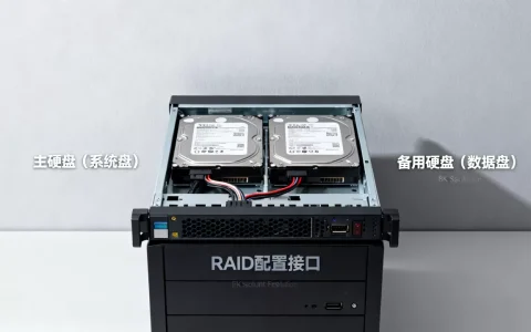 服务器主机为什么有两块硬盘，怎么配置？