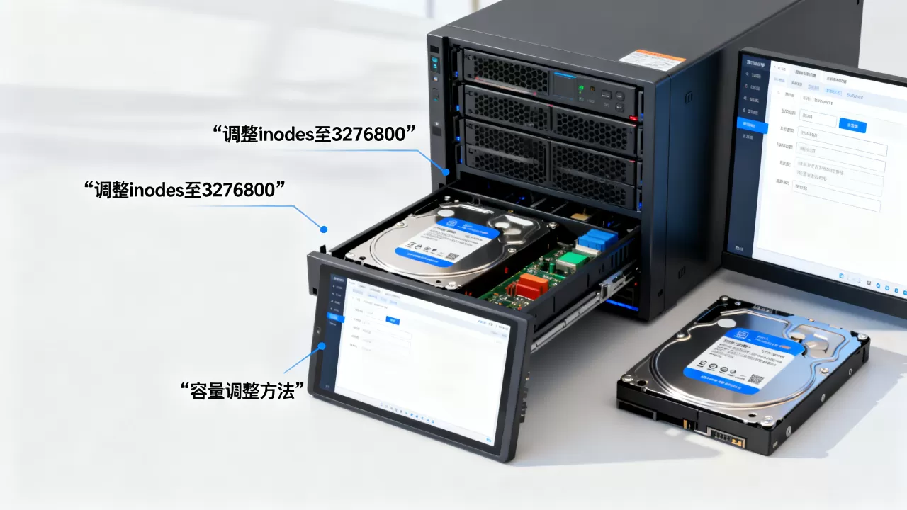 inodes调整3276800怎么做?,容量调整方法? inodes调整3276800怎么做?,容量调整方法?
