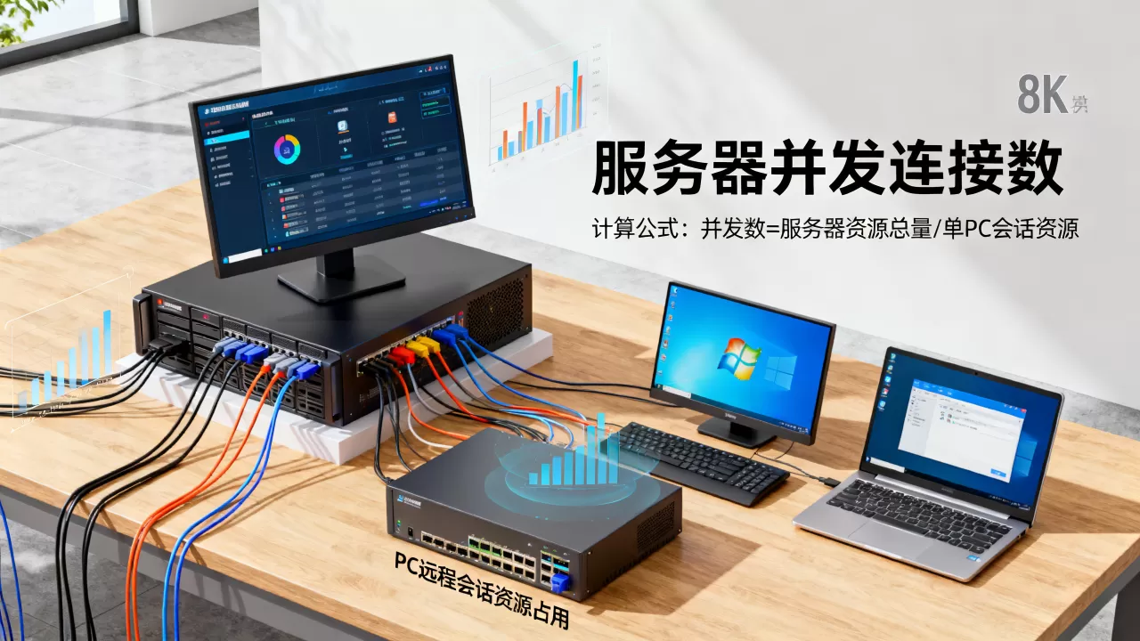 一台服务器支持多少台PC远程,怎么计算? 一台服务器支持多少台PC远程,怎么计算?