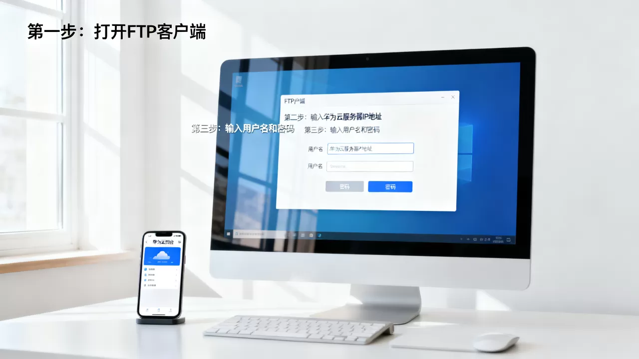 新手如何通过FTP登录华为云服务器?,操作步骤有哪些? 新手如何通过FTP登录华为云服务器?,操作步骤有哪些?