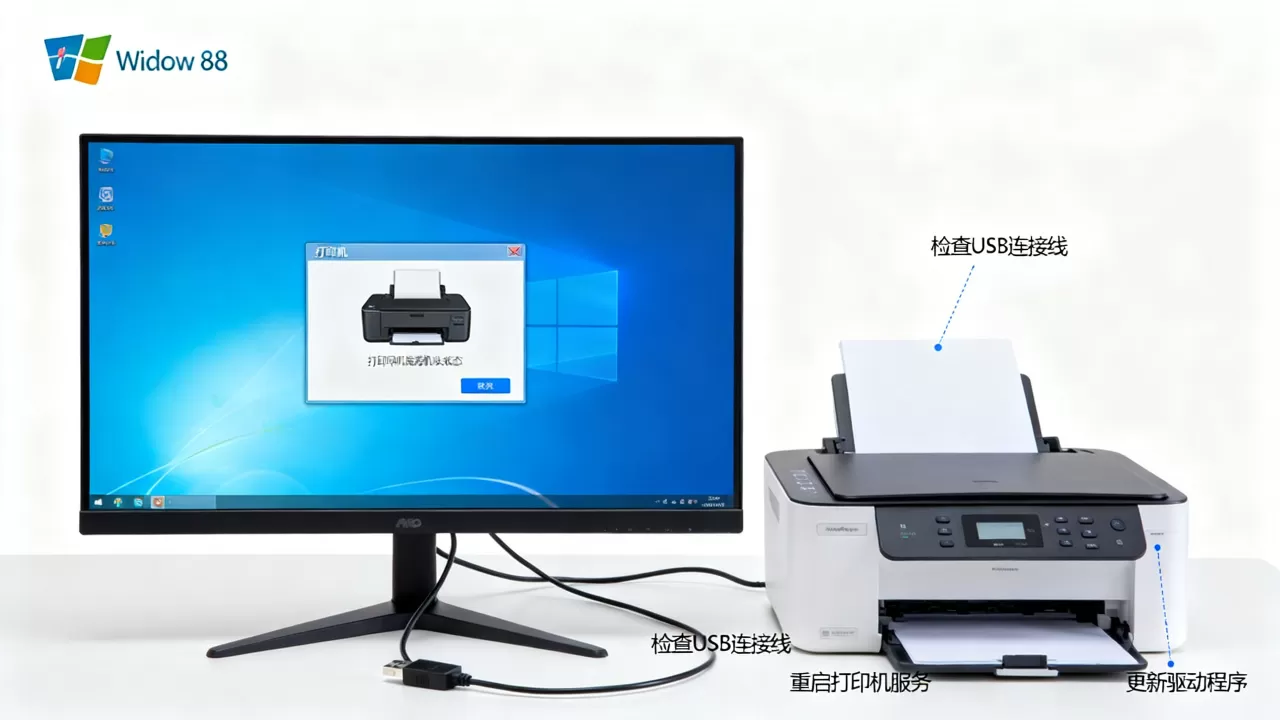win8打印机服务器脱机怎么解决,一直显示脱机如何恢复? win8打印机服务器脱机怎么解决,一直显示脱机如何恢复?