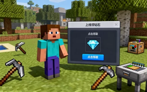 我的世界有哪些服务器上线领钻石，怎么领取？