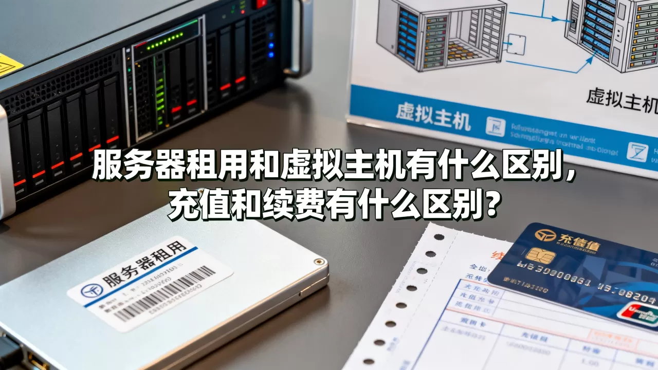 服务器租用和虚拟主机有什么区别,充值和续费有什么区别? 服务器租用和虚拟主机有什么区别,充值和续费有什么区别?