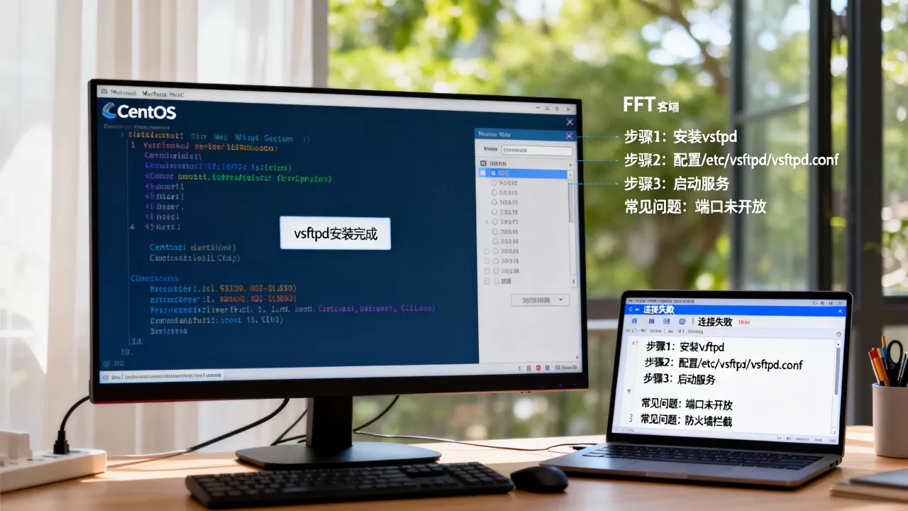 如何配置虚拟机CentOS FTP服务器?,为什么无法连接 如何配置虚拟机CentOS FTP服务器?,为什么无法连接