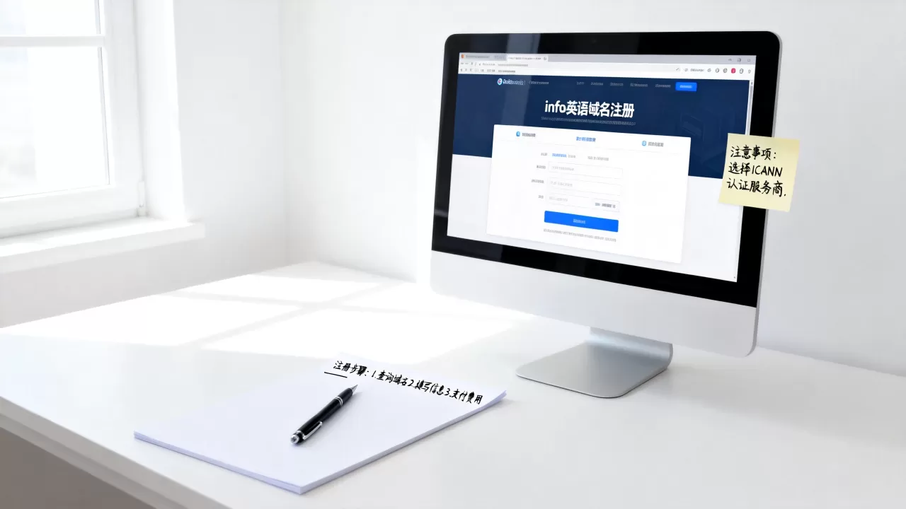 info英语域名注册如何操作,有什么注意事项? info英语域名注册如何操作,有什么注意事项?