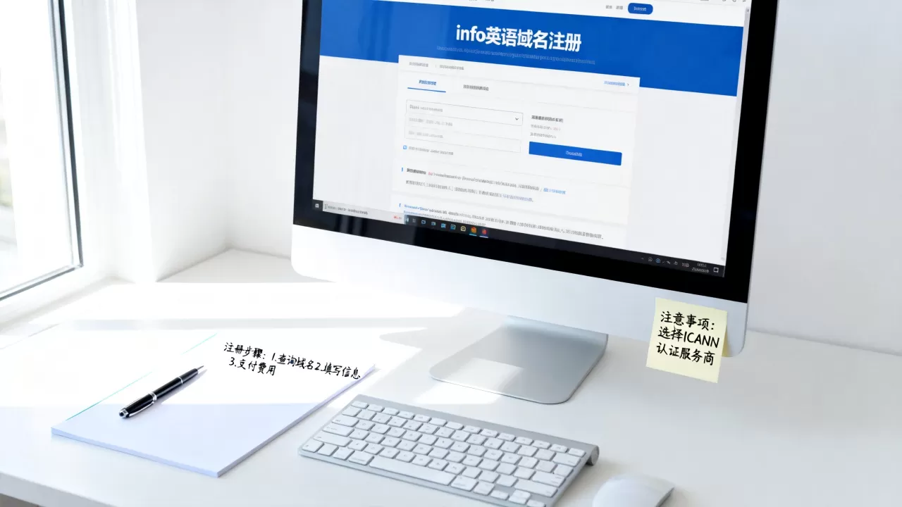 info英语域名注册如何操作,有什么注意事项? info英语域名注册如何操作,有什么注意事项?