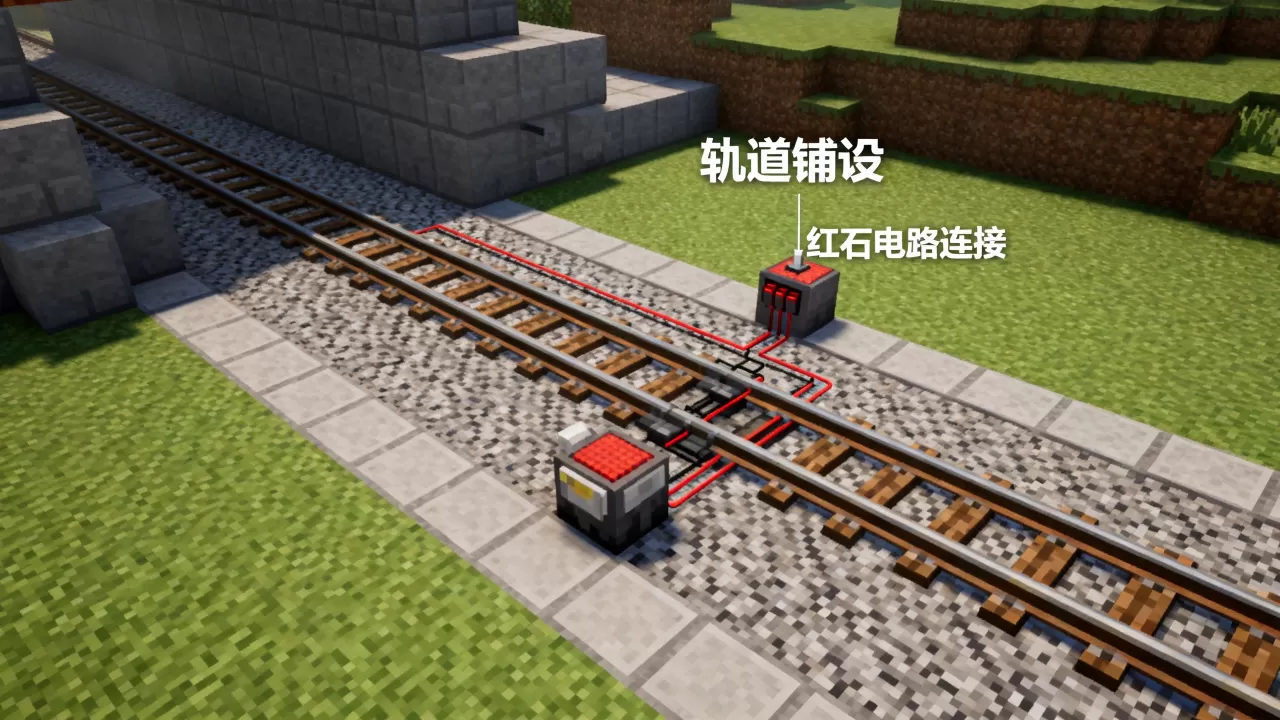 我的世界tis红石服务器高速铁路怎么建,有什么技巧 我的世界tis红石服务器高速铁路怎么建,有什么技巧