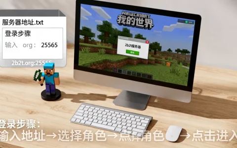 怎么进入我的世界2b2t电脑服务器？，怎么玩？