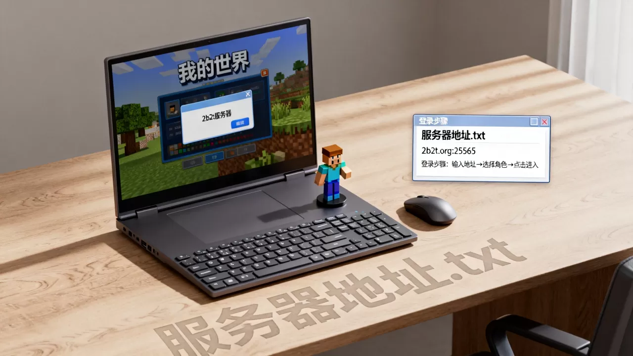 怎么进入我的世界2b2t电脑服务器?,怎么玩? 怎么进入我的世界2b2t电脑服务器?,怎么玩?