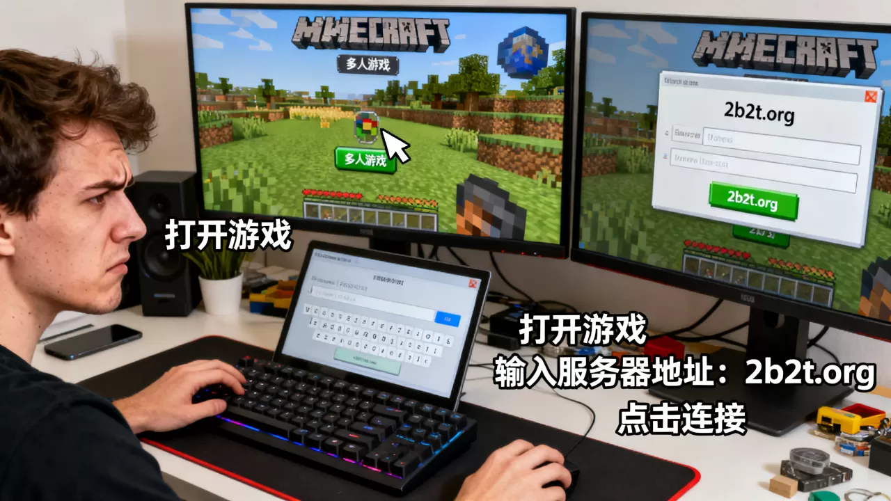 我的世界2b2t服务器怎么进视频教程,为什么进不去 我的世界2b2t服务器怎么进视频教程,为什么进不去