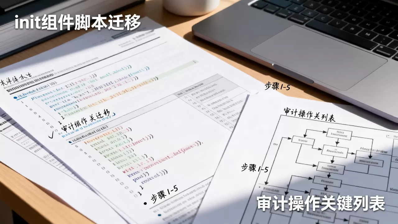 init组件脚本迁移支持审计操作的关键列表有哪些,怎么做? init组件脚本迁移支持审计操作的关键列表有哪些,怎么做?