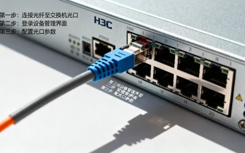 h3c服务器交换机光口如何设置，设置步骤是什么？