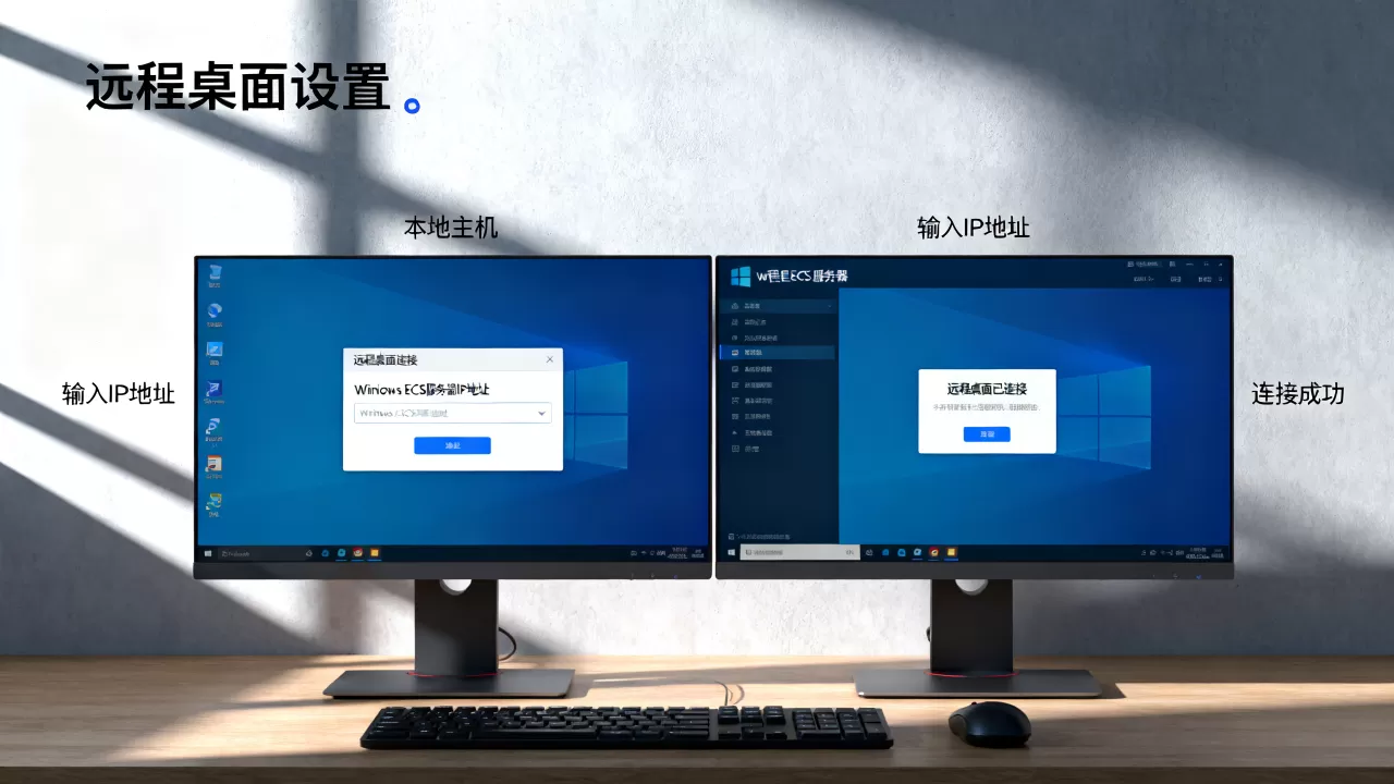 服务器怎么配置远程桌面_通过本地Windows主机登录Windows ECS 服务器怎么配置远程桌面_通过本地Windows主机登录Windows ECS